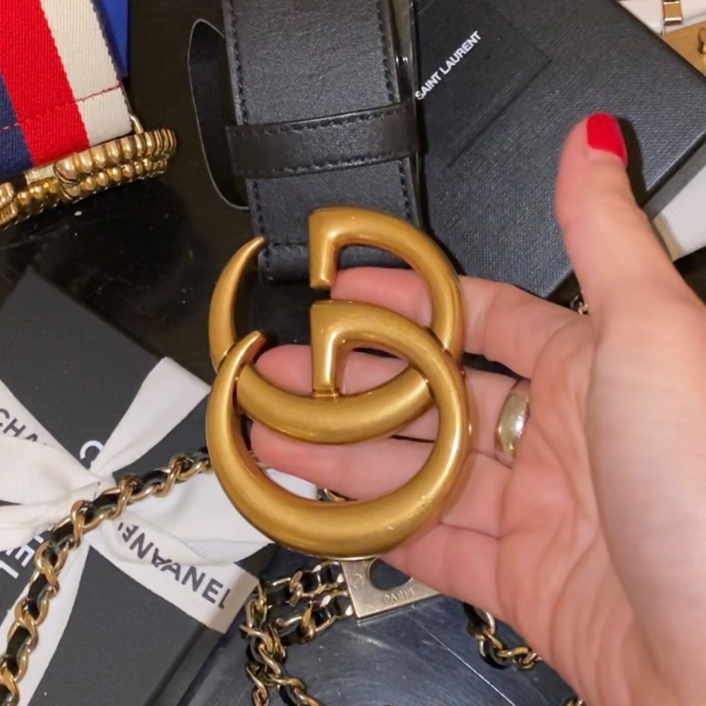 Only used once Gucci black belt